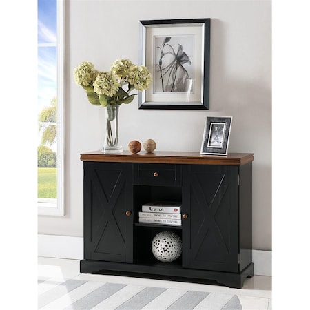 Kb KB C1249 30 x 42 x 12 in. Console Table - Black C1249